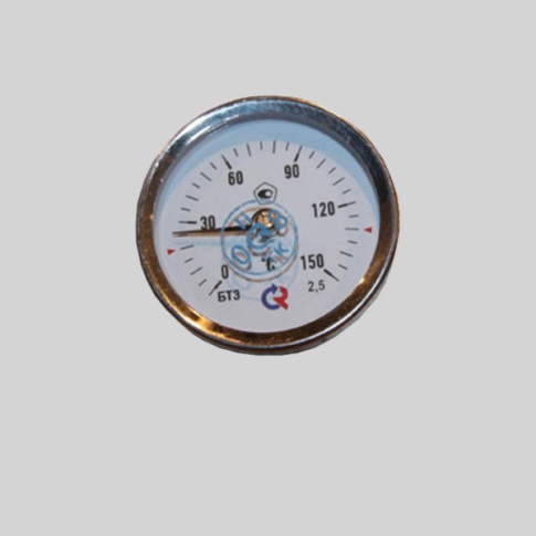 Фотография товара - Термометр биметаллический с пружиной БТ 30  (0-150С)