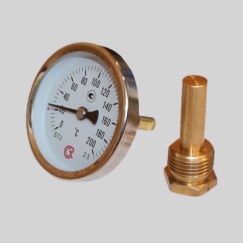 Фотография товара - Термометр биметаллический БТ 31  (-40 +60) 150мм